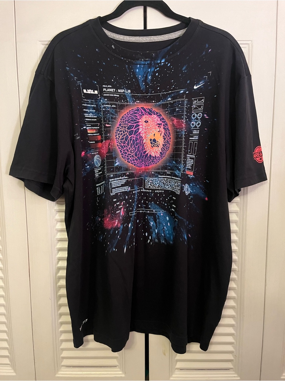 LeBron James Nike Dri Fit Area 72 All Star game 2013 Lion Graphic XXL